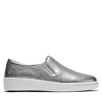 Timberland Teya - Strieborne Slip On Damske, TB0597K